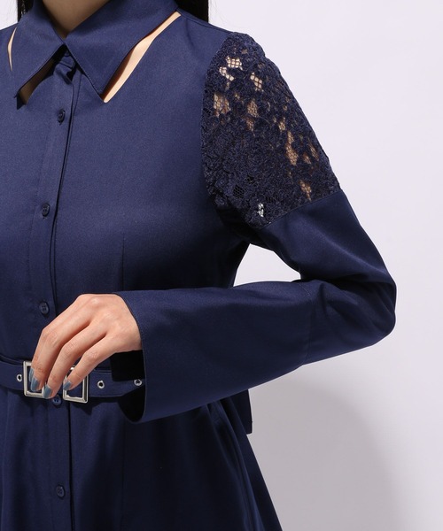 HARE(ハレ)の「モールレースキリカエワンピース(HARE)(ワンピース・レディース・ネイビー/ブラック・FREE)」の16枚目の写真