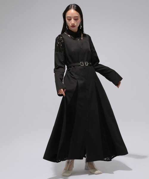 HARE(ハレ)の「モールレースキリカエワンピース(HARE)(ワンピース・レディース・ネイビー/ブラック・FREE)」の8枚目の写真