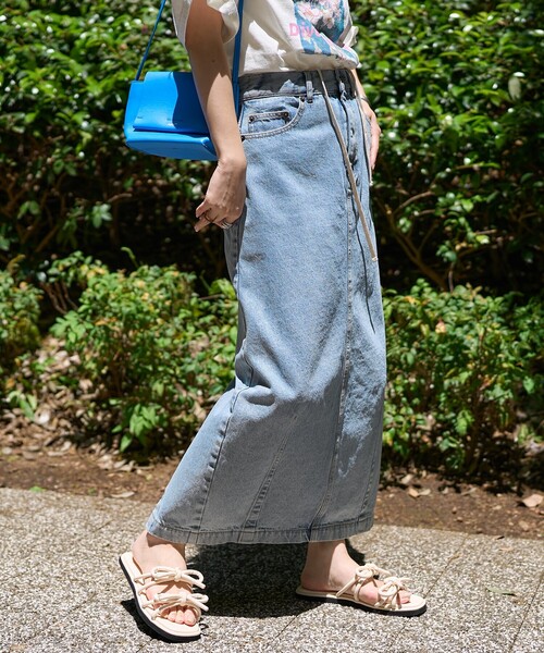 デニム　ロングスカート　新品　25 フォロー割-200円 デニム ロングスカート 新品 25 フォロー割-200円 ☆ ロング