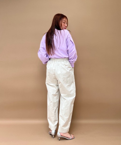 y/m（イム）の「T/Nタフタタックパンツ（その他パンツ・レディース・ブラック/アイボリー・FREE）」の5枚目の写真