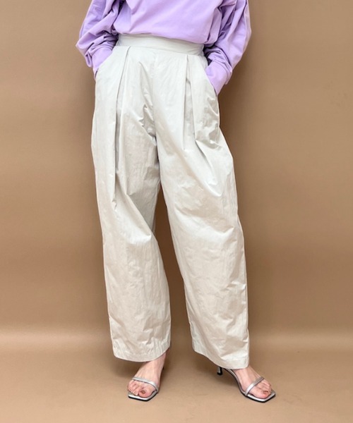 y/m（イム）の「T/Nタフタタックパンツ（その他パンツ・レディース・ブラック/アイボリー・FREE）」の19枚目の写真