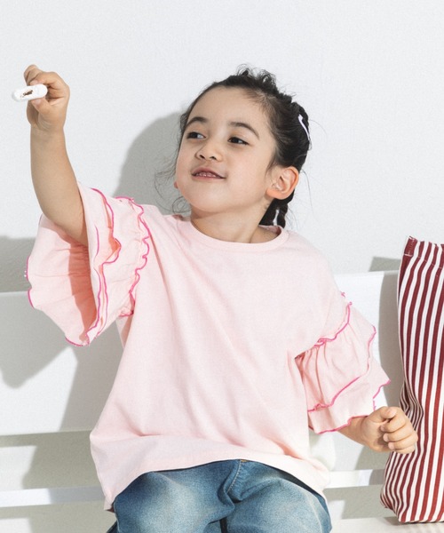 SOOR PLOOM フリル袖 Tシャツ 4Y Soor Ploom