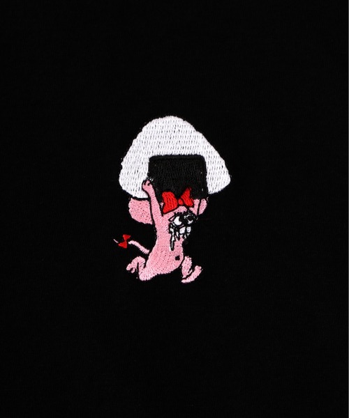 PUNYUS(プニュズ)の「ワンポイントロンT(Tシャツ/カットソー・レディース・ブラック/ホワイト・1/2/3/4)」の10枚目の写真