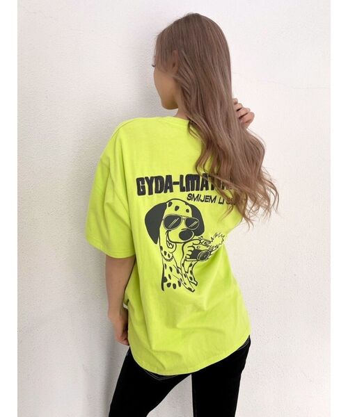 GYDA（ジェイダ）の「GYDA-LMATIAN BIGTシャツ（Tシャツ/カットソー・レディース・オフホワイト/イエロー/ブラック・FREE）」の14枚目の写真