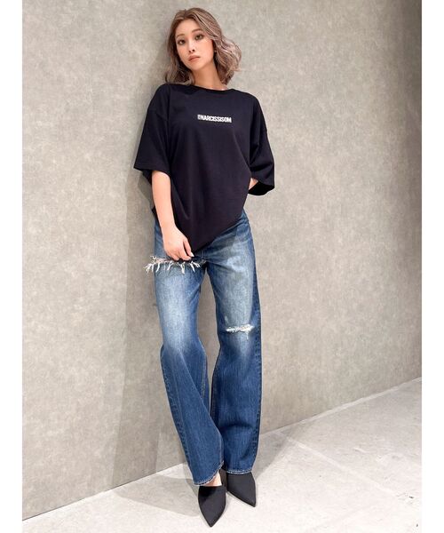 GYDA（ジェイダ）の「GYDA-LMATIAN BIGTシャツ（Tシャツ/カットソー・レディース・オフホワイト/イエロー/ブラック・FREE）」の15枚目の写真