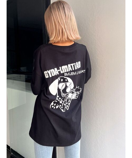 GYDA（ジェイダ）の「GYDA-LMATIAN BIGTシャツ（Tシャツ/カットソー・レディース・オフホワイト/イエロー/ブラック・FREE）」の16枚目の写真