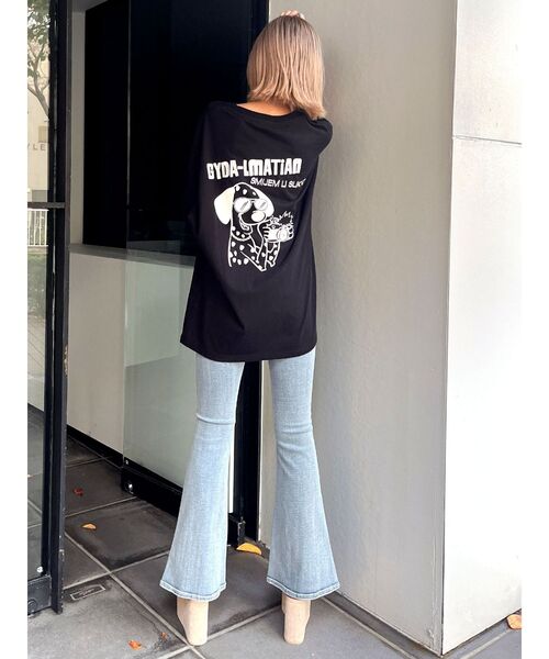 GYDA（ジェイダ）の「GYDA-LMATIAN BIGTシャツ（Tシャツ/カットソー・レディース・オフホワイト/イエロー/ブラック・FREE）」の17枚目の写真