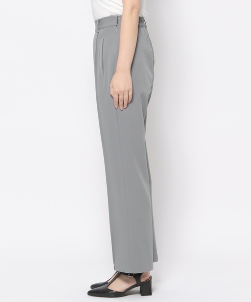 mysty woman（ミスティウーマン）の「［追加2］ピンタックフレアパンツ 109957（その他パンツ・レディース・ブルー系その他/カーキ/ライトベージュ/ブラック・FREE）」の11枚目の写真