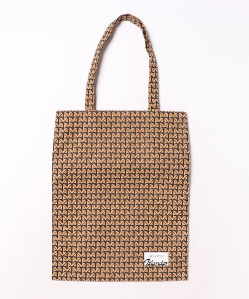 HELOYSE(エロイーズ)の「【HELOYSE/エロイーズ】 CORK FLAT TOTE(トートバッグ・レディース・ブラック/ホワイト・FREE)」の1枚目の写真