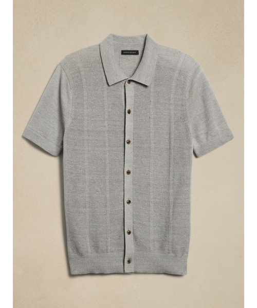 00s タイ製 BANANA REPUBLIC コットン リネン ジップ Banana Republic（バナナリパブリック）の「Giorgio リネン