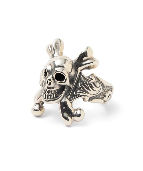 BILL WALL LEATHER(ビルウォールレザー)の「【EXCLUSIVE】Crossbones & Skull Ring(リング・メンズ・その他・US-9h/US-7h/US-8/US-8h/US-9/US-10/US-10h/US-11)」の3枚目の写真