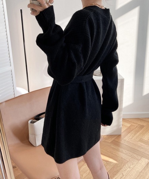 Miniministore（ミニミニストア）の「2wayニットワンピース レディース秋冬（ワンピース・レディース・ブラック/ホワイト/モカ・FREE）」の5枚目の写真