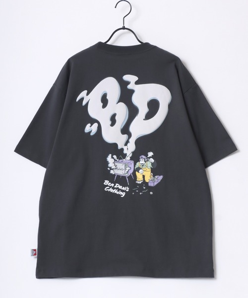 BEN DAVIS（ベンデイビス）の「BEN DAVIS/ベンデイビス SMOKING TV TEE/オーバーサイズ バックプリント ロゴ ワンポイント 半袖Tシャツ/レディース メンズ（Tシャツ/カットソー・メンズ・ホワイト/グリーン/チャコール/マスタード・M/L/XL）」の16枚目の写真