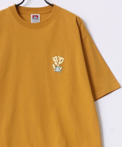 BEN DAVIS（ベンデイビス）の「BEN DAVIS/ベンデイビス SMOKING TV TEE/オーバーサイズ バックプリント ロゴ ワンポイント 半袖Tシャツ/レディース メンズ（Tシャツ/カットソー・メンズ・ホワイト/グリーン/チャコール/マスタード・M/L/XL）」の11枚目の写真