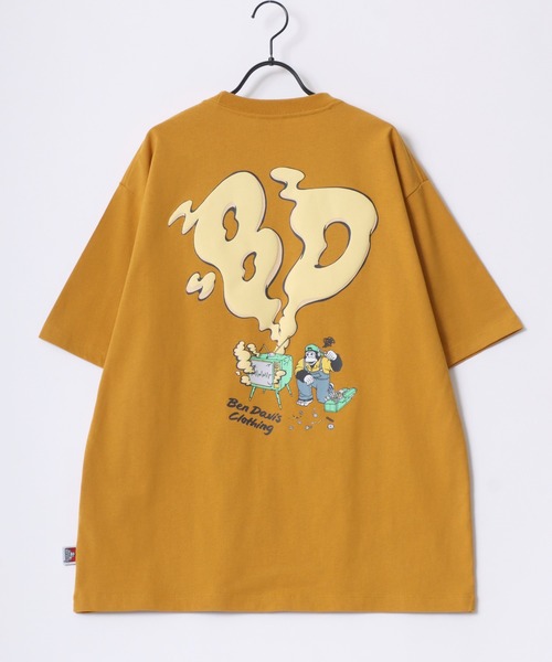 BEN DAVIS（ベンデイビス）の「BEN DAVIS/ベンデイビス SMOKING TV TEE/オーバーサイズ バックプリント ロゴ ワンポイント 半袖Tシャツ/レディース メンズ（Tシャツ/カットソー・メンズ・ホワイト/グリーン/チャコール/マスタード・M/L/XL）」の20枚目の写真