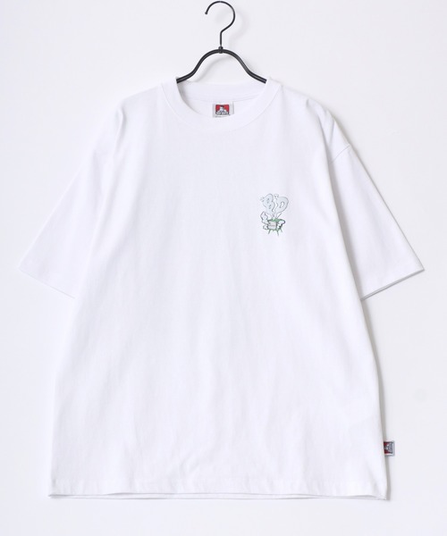 BEN DAVIS（ベンデイビス）の「BEN DAVIS/ベンデイビス SMOKING TV TEE/オーバーサイズ バックプリント ロゴ ワンポイント 半袖Tシャツ/レディース メンズ（Tシャツ/カットソー・メンズ・ホワイト/グリーン/チャコール/マスタード・M/L/XL）」の13枚目の写真
