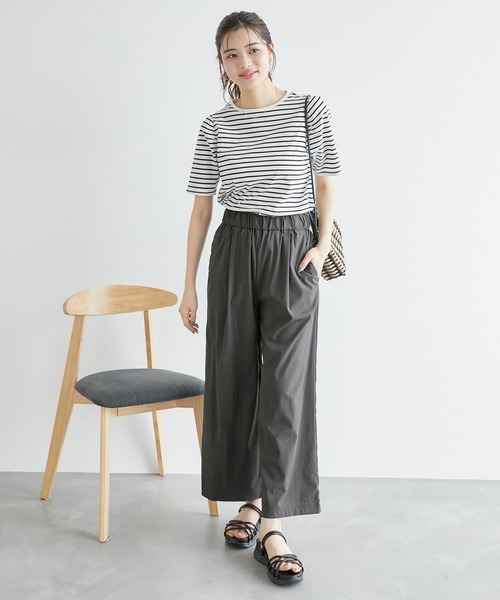 ROPE' PICNIC(ロペピクニック)の「新色追加/レーヨンナイロンイージーワイドパンツ(その他パンツ・レディース・ブルー/オフホワイト/ブラウン/ネイビー/チャコールグレー・36/40/38)」の8枚目の写真