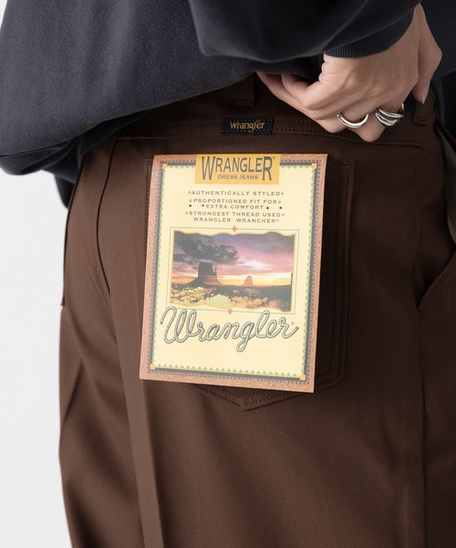 Wrangler（ラングラー）の「【Wrangler】Wrancher Wide ランチャーワイドフレアスラックス（スラックス・メンズ・グレー/ブラック/アイボリー/ブラウン/ベージュ・S/M/L）」の8枚目の写真