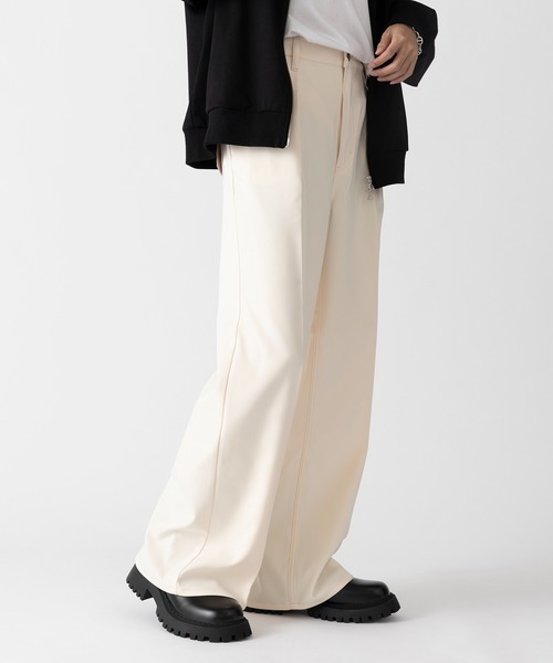 Wrangler（ラングラー）の「【Wrangler】Wrancher Wide ランチャーワイドフレアスラックス（スラックス・メンズ・グレー/ブラック/アイボリー/ブラウン/ベージュ・S/M/L）」の10枚目の写真