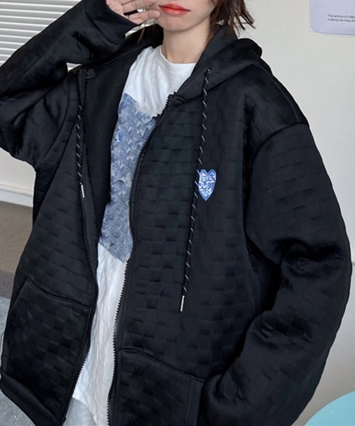 Miniministore(ミニミニストア)の「ジップパーカー レディース 長袖(パーカー・レディース・グレー/ブラック/ホワイト・FREE)」の10枚目の写真