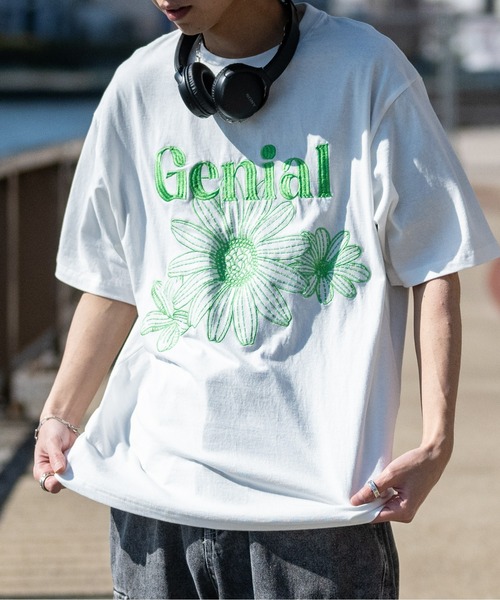 JOHN'S CLOSET（ジョンズクローゼット）の「【13】フロントフラワー BIGTシャツ（Tシャツ/カットソー・メンズ・ブラック/ホワイト/ホワイト系その他・MEDIUM/LARGE）」の19枚目の写真