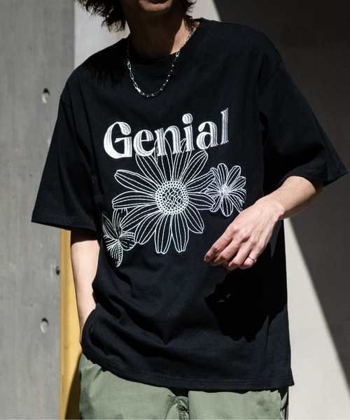 JOHN'S CLOSET（ジョンズクローゼット）の「【13】フロントフラワー BIGTシャツ（Tシャツ/カットソー・メンズ・ブラック/ホワイト/ホワイト系その他・MEDIUM/LARGE）」の12枚目の写真