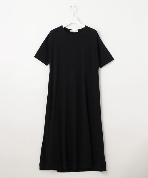 23区 L(ニジュウサンクオオキイサイズ)の「【洗える】レーヨンポリエステルストレッチ フレア ワンピース(ワンピース・レディース・ネイビー系/ブラック系/カーキ系・44/46)」の9枚目の写真