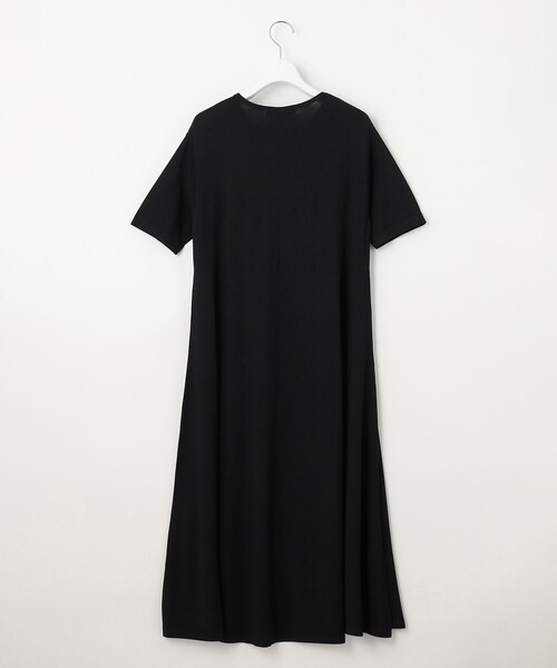 23区 L(ニジュウサンクオオキイサイズ)の「【洗える】レーヨンポリエステルストレッチ フレア ワンピース(ワンピース・レディース・ネイビー系/ブラック系/カーキ系・44/46)」の8枚目の写真