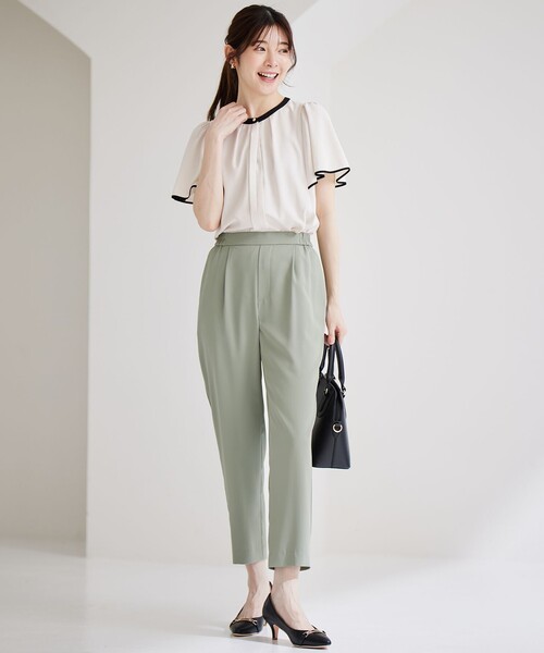 ANY SIS(エニィスィス)の「【接触冷感・UVカット・吸水速乾】サラキレイ テーパード パンツ(その他パンツ・レディース・ライトグレー系/ライトグリーン系/アイボリー系/ネイビー系・3/1/2)」の21枚目の写真