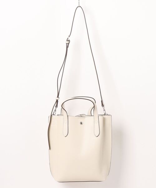 Legato Largo(レガートラルゴ)の「Legato Largo / かるいかばん 縦型2WAYトート / LG-P0117(トートバッグ・レディース・ブラック/アイボリー/オリーブ/ライトブルー/ベージュ/ラベンダー/イエロー/キャメル/ベージュ系その他・ONESIZE)」の2枚目の写真