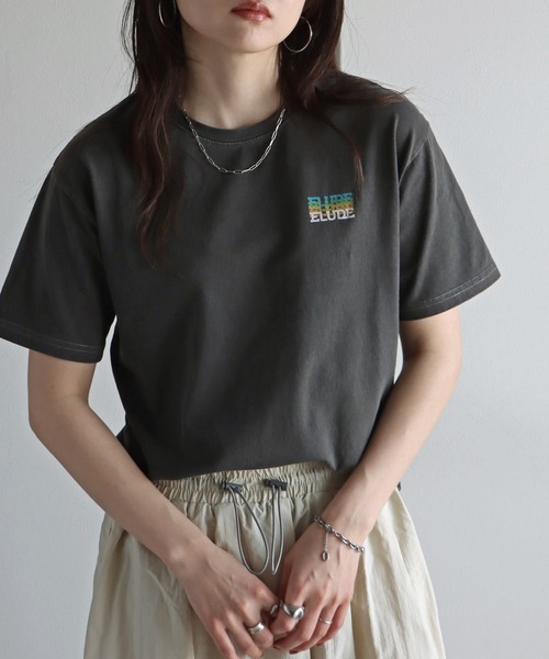 COURO(コウロ)の「アソートピグメントTシャツ(Tシャツ/カットソー・レディース・ブラック/ブラック系5/ブラック系6/ブラック系7/ブラック系8/ブラック系2/ブラック系4/ブラック系/ブラック系1/ブラック系3・M/L)」の7枚目の写真