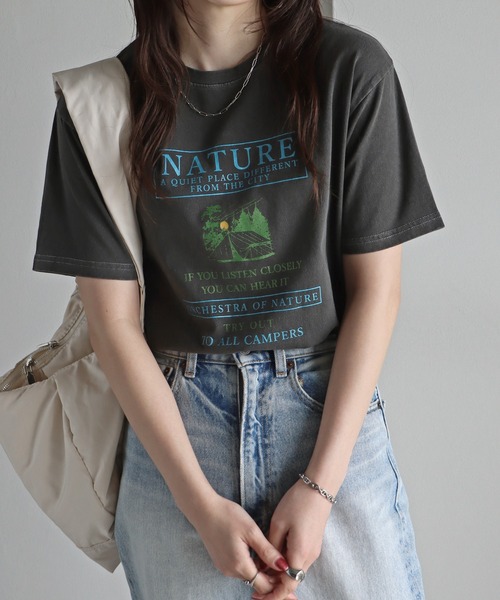 COURO(コウロ)の「アソートピグメントTシャツ(Tシャツ/カットソー・レディース・ブラック/ブラック系5/ブラック系6/ブラック系7/ブラック系8/ブラック系2/ブラック系4/ブラック系/ブラック系1/ブラック系3・M/L)」の8枚目の写真