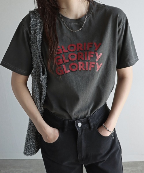 COURO(コウロ)の「アソートピグメントTシャツ(Tシャツ/カットソー・レディース・ブラック/ブラック系5/ブラック系6/ブラック系7/ブラック系8/ブラック系2/ブラック系4/ブラック系/ブラック系1/ブラック系3・M/L)」の11枚目の写真