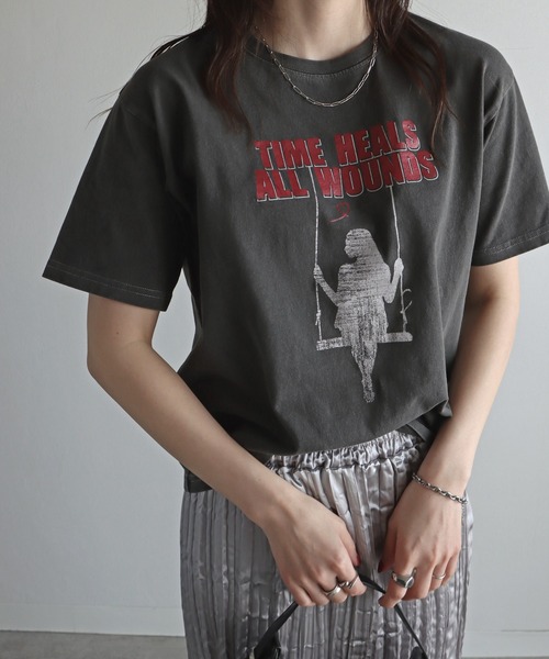 COURO(コウロ)の「アソートピグメントTシャツ(Tシャツ/カットソー・レディース・ブラック/ブラック系5/ブラック系6/ブラック系7/ブラック系8/ブラック系2/ブラック系4/ブラック系/ブラック系1/ブラック系3・M/L)」の17枚目の写真
