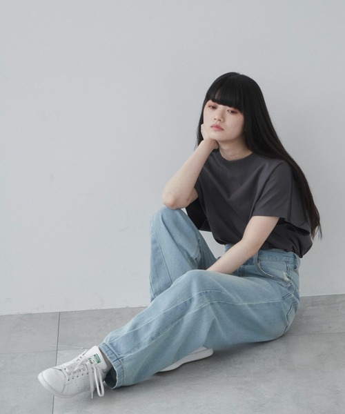 WEGO(ウィゴー)の「WEGO/ドルマンノースリーブT(Tシャツ/カットソー・メンズ・ホワイト/ブラック系その他・MEDIUM/LARGE)」の15枚目の写真