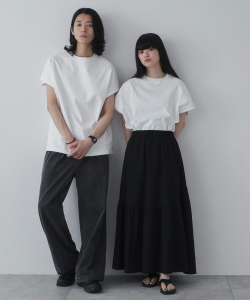 WEGO(ウィゴー)の「WEGO/ドルマンノースリーブT(Tシャツ/カットソー・メンズ・ホワイト/ブラック系その他・MEDIUM/LARGE)」の11枚目の写真