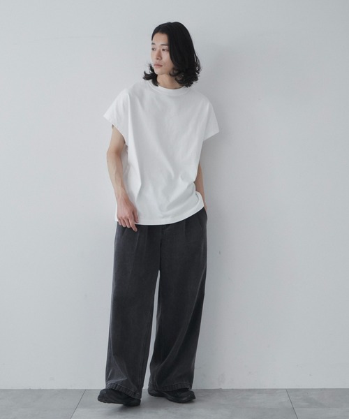 WEGO(ウィゴー)の「WEGO/ドルマンノースリーブT(Tシャツ/カットソー・メンズ・ホワイト/ブラック系その他・MEDIUM/LARGE)」の12枚目の写真