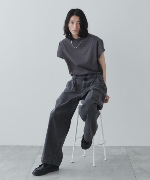 WEGO(ウィゴー)の「WEGO/ドルマンノースリーブT(Tシャツ/カットソー・メンズ・ホワイト/ブラック系その他・MEDIUM/LARGE)」の14枚目の写真