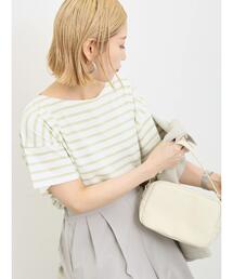 Samansa Mos2 blue | ボーダーTシャツ(Tシャツ/カットソー)