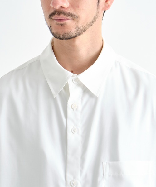 sulvam(サルバム)の「【sulvam / サルバム】別注 RAYON L/S SHIRT/別注レーヨンロングスリーブシャツ(シャツ/ブラウス・メンズ・ネイビー/ホワイト/サックスブルー/ブラック・S/M/L)」の10枚目の写真