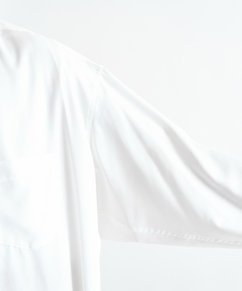 sulvam(サルバム)の「【sulvam / サルバム】別注 RAYON L/S SHIRT/別注レーヨンロングスリーブシャツ(シャツ/ブラウス・メンズ・ネイビー/ホワイト/サックスブルー/ブラック・S/M/L)」の13枚目の写真