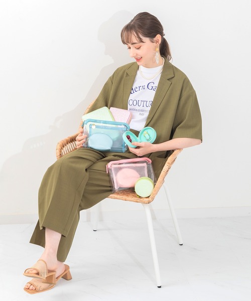 ACCOMMODE（アコモデ）の「グロースターマルチケース（パスポートケース・レディース・ライトグリーン/ピンク/ブルー・FREE）」の10枚目の写真