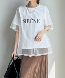 DouDou | 【WEB限定】チュールロゴTEE(Tシャツ/カットソー)