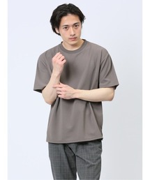 TAKA-Q（タカキュー）の「【ストレッチ】タカキュー ふくれストライプ クルーネック半袖Tシャツ（Tシャツ/カットソー・メンズ）」