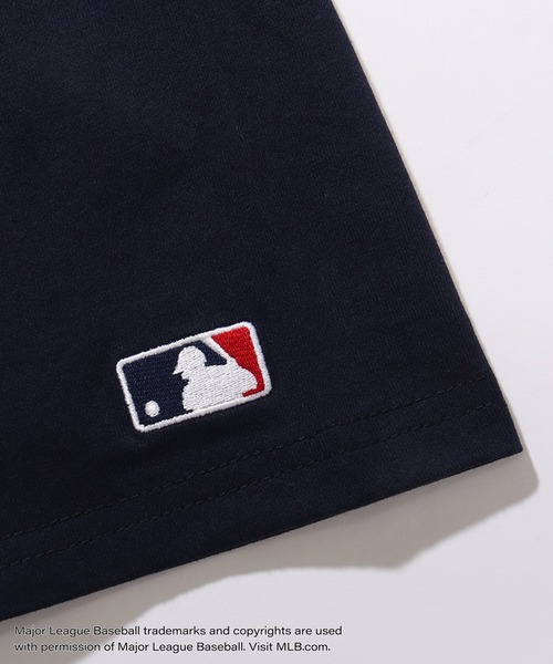 MLB(メジャーリーグベースボール)の「【MLB/メジャーリーグベースボール】リブライン オーバーサイズ Vネック半袖Tシャツ(Tシャツ/カットソー・メンズ・ホワイト/ワインレッド/ブルー/ブラック/アッシュグレー・LL/M/L)」の18枚目の写真