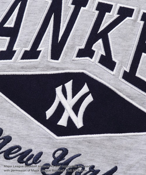 MLB(メジャーリーグベースボール)の「【MLB/メジャーリーグベースボール】リブライン オーバーサイズ Vネック半袖Tシャツ(Tシャツ/カットソー・メンズ・ホワイト/ワインレッド/ブルー/ブラック/アッシュグレー・LL/M/L)」の16枚目の写真