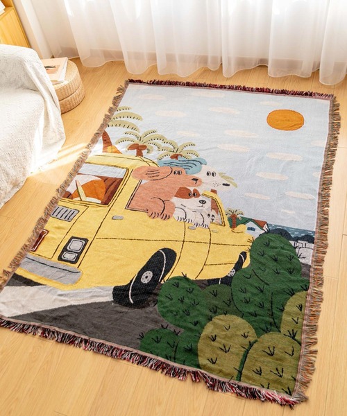 somni / ソニ 】 カジュアル レトロブランケット（ブランケット