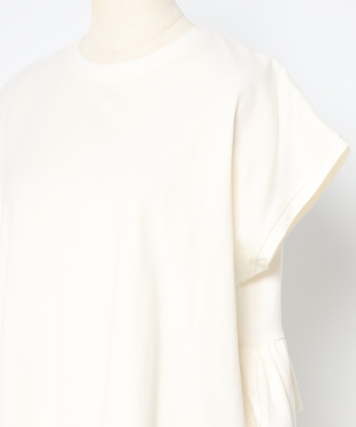 Bonjour Sagan(ボンジュールサガン)の「バックフリルTシャツ(Tシャツ/カットソー・レディース・ブラック/アイボリー・FREE)」の21枚目の写真