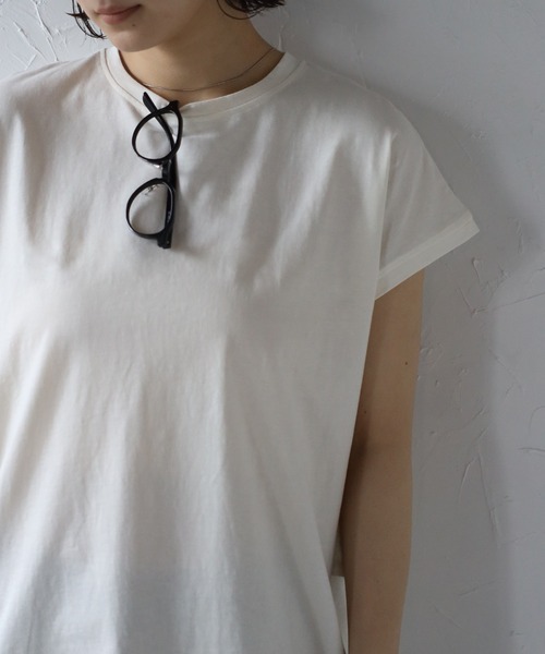 Bonjour Sagan(ボンジュールサガン)の「バックフリルTシャツ(Tシャツ/カットソー・レディース・ブラック/アイボリー・FREE)」の14枚目の写真