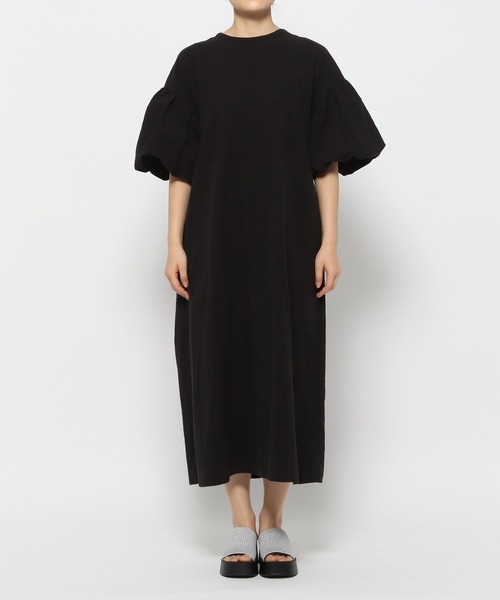 LOWRYS FARM（ローリーズファーム）の「ソデバルーンリボンワンピース103837（ワンピース・レディース・オレンジ/ブルー/アイボリー/ブラック・FREE）」の17枚目の写真